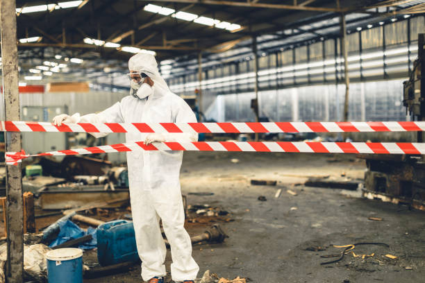 Professional Biohazard technician working in Harwich Port, MA